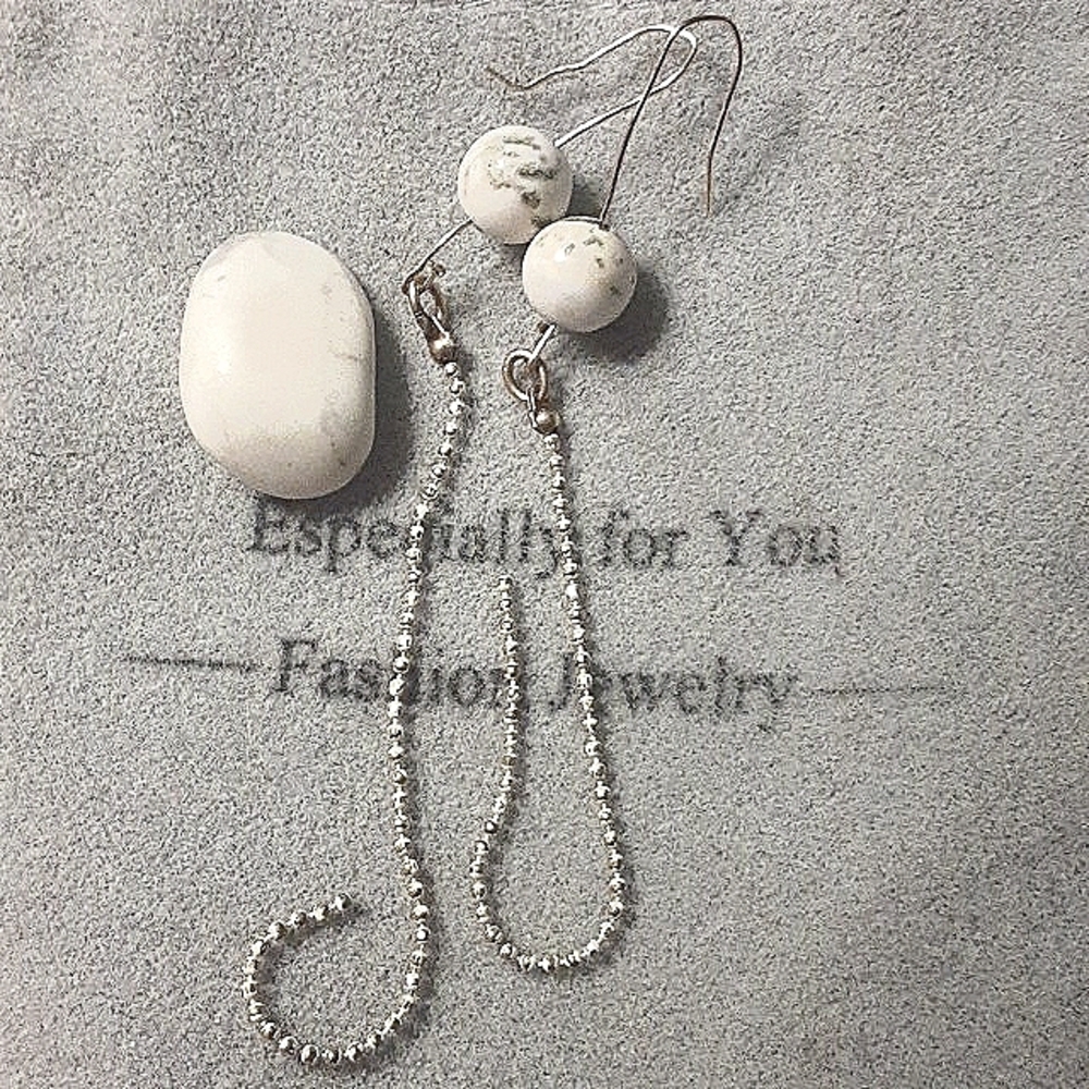 Howlite earings